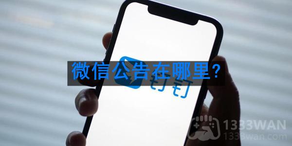 微信公告怎么查看