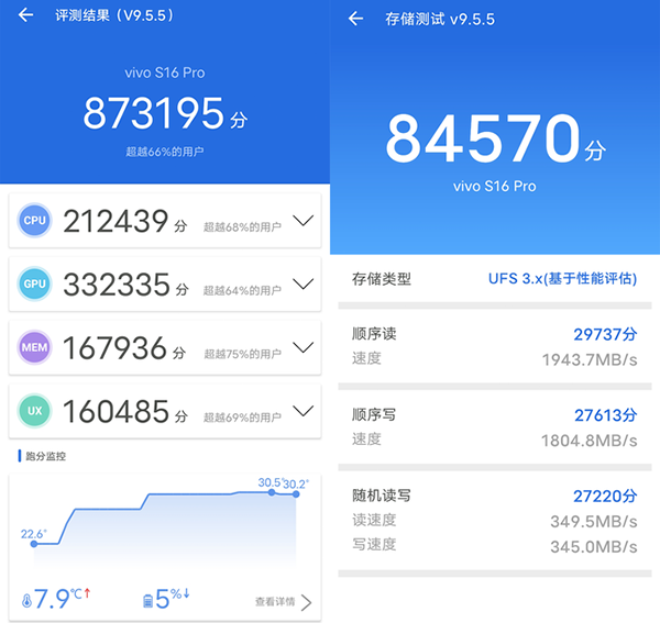 vivo S16 Pro是什么规格的内存和闪存UFS