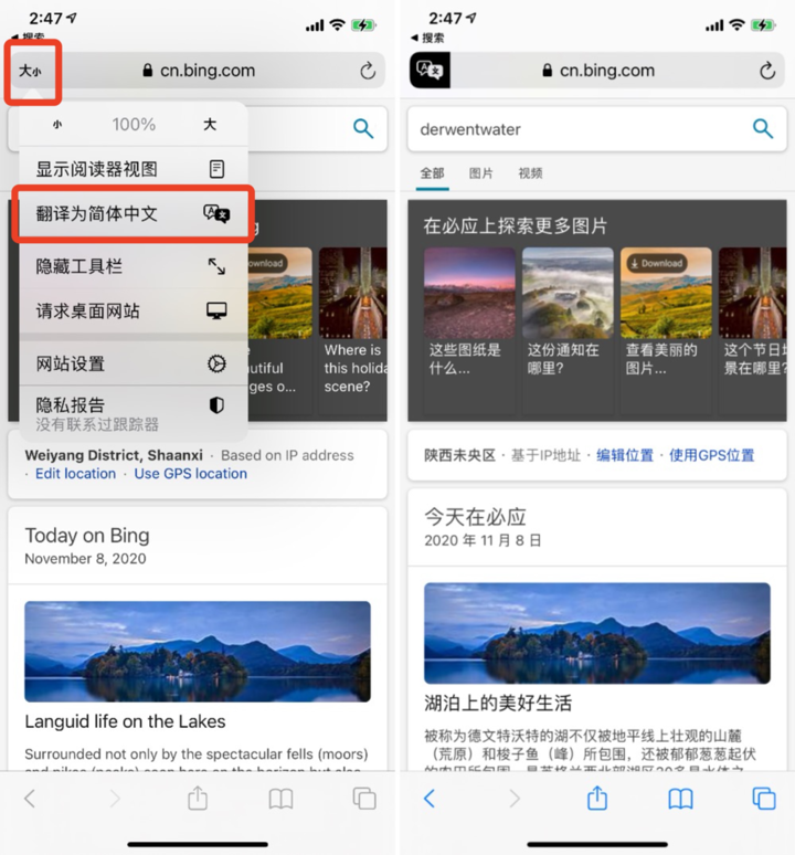 iOS 14.2 教程：Safari 浏览器如何一键翻译网页？