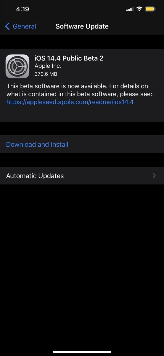 苹果 iOS 14.4/iPadOS 14.4 开发者预览 / 公测版 Beta 2 发布：第三方耳机音量警报，iPhone 12 U1 与 HomePod mini 触觉交互