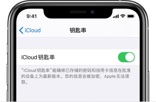 iPhone开启iCloud钥匙串之后会储存哪些信息