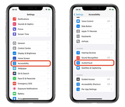 iOS15如何开启背景音功能减少干扰