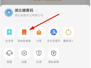 苹果手机如何把健康码添加到桌面?