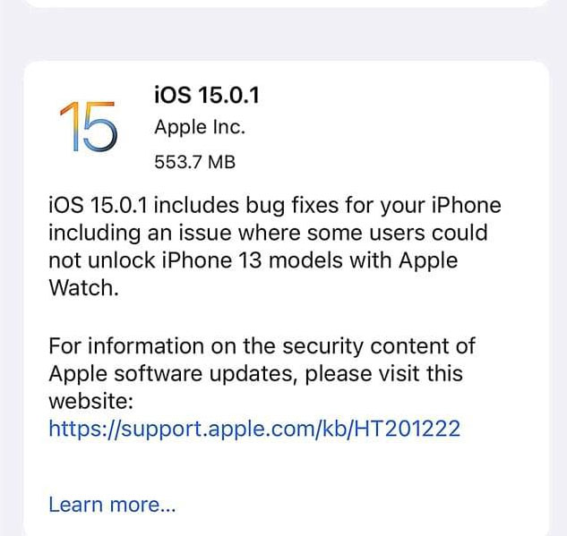 苹果ios15.0.1正式版值得更新吗?苹果ios15.0.1正式版介绍