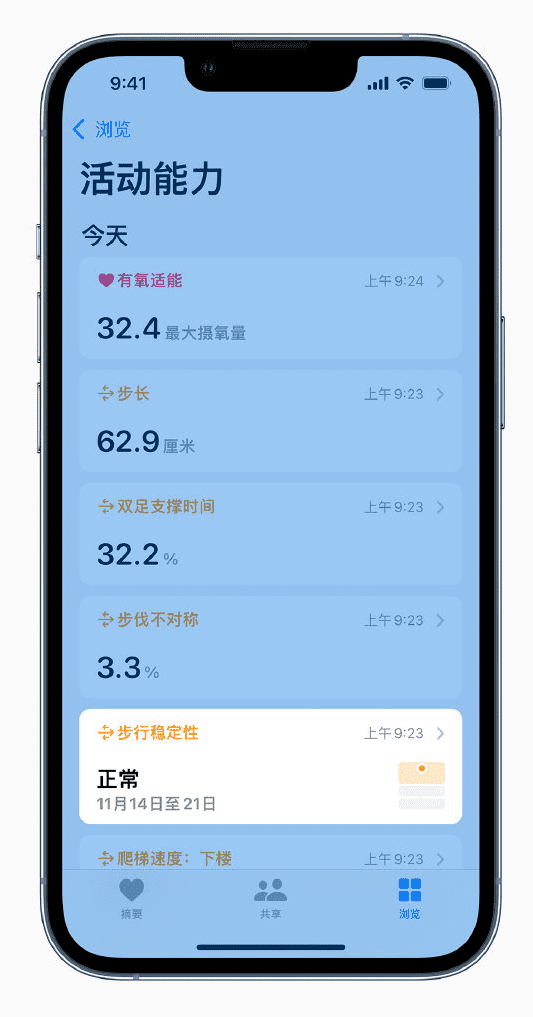 iPhone如何查看步行稳定性 iPhone查看步行稳定性方法