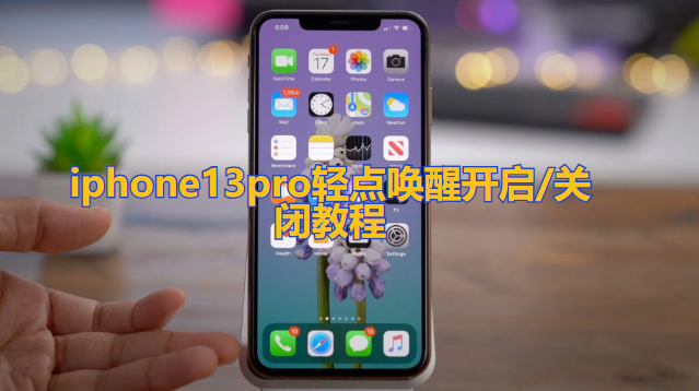 iphone13pro怎么设置轻点唤醒功能