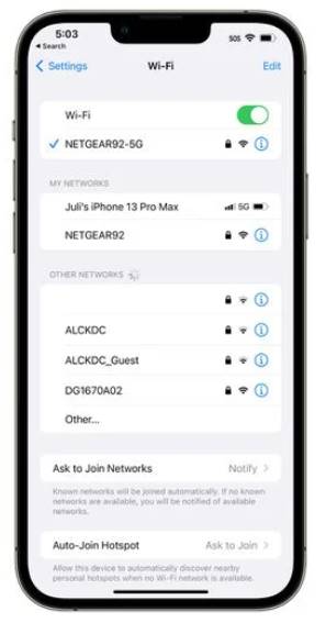 ios16wifi密码的查看方法