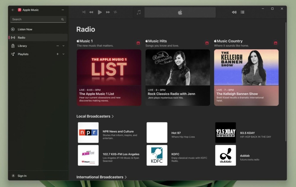 Apple Music、Apple TV 等三款苹果应用上架 Microsoft Store