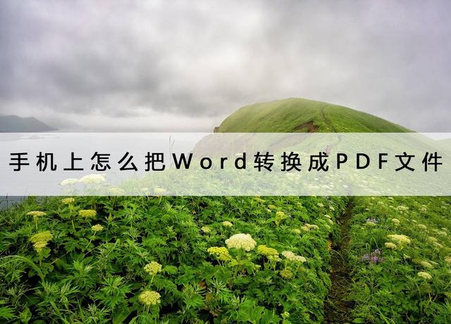 怎么用手机做电子版文档（手机把word转换成pdf最简单的方法）