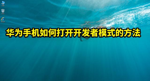 华为手机怎么进入开发者选项（华为手机如何打开开发者模式）