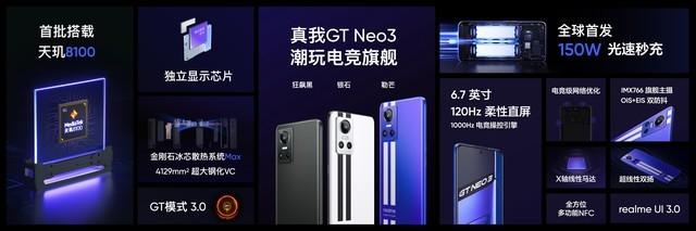 真我gtneo3配置参数（realmegtneo3最新售价）