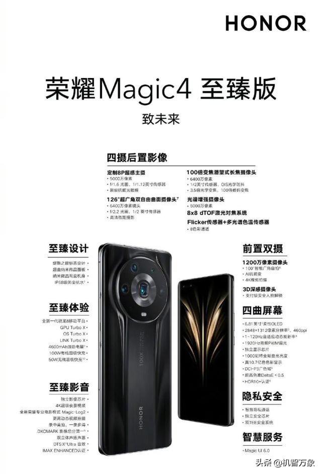 magic4参数配置对比（荣耀magic4系列详细参数）