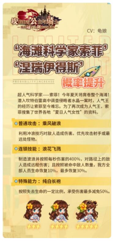 《坎公骑冠剑》新英雄及其专武召唤概率UP