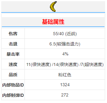 泰拉瑞亚香蕉回旋镖武器怎么样