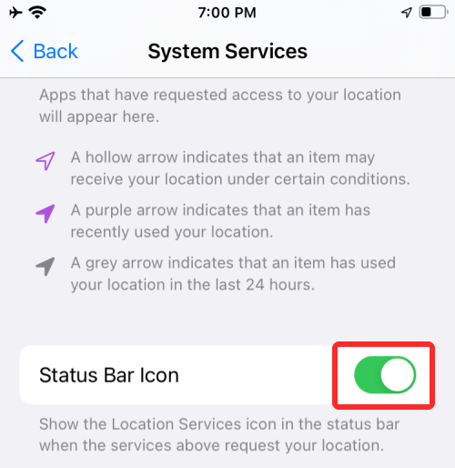 iOS 15：如何从 iPhone 和 iPad 上的状态栏中删除位置图标