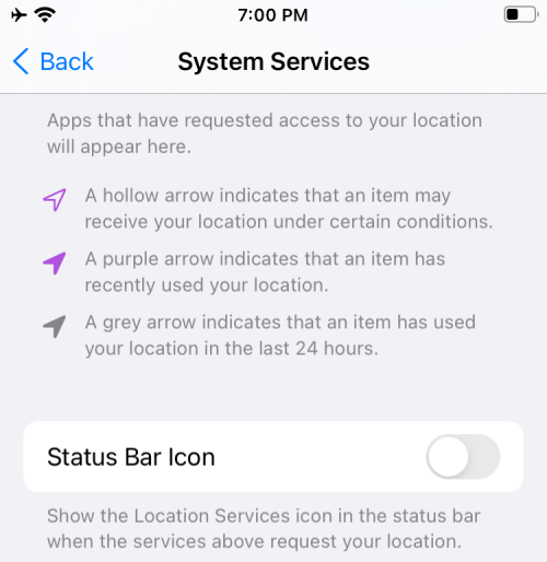 iOS 15：如何从 iPhone 和 iPad 上的状态栏中删除位置图标