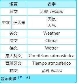 宝可梦天气介绍