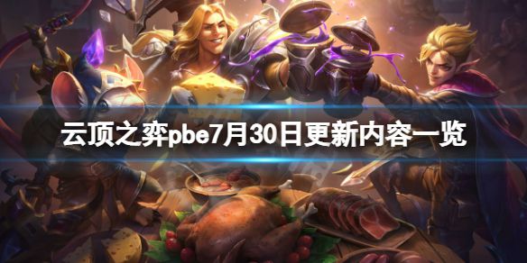 《云顶之弈》pbe7月30日更新了什么？pbe7月30日更新内容一览