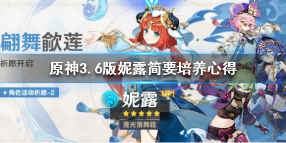 原神妮露怎么培养[原神3.6版妮露简要培养心得]