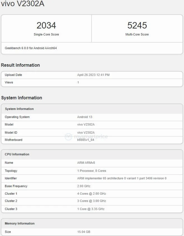 vivo iQOO Neo8 Pro跑分是多少