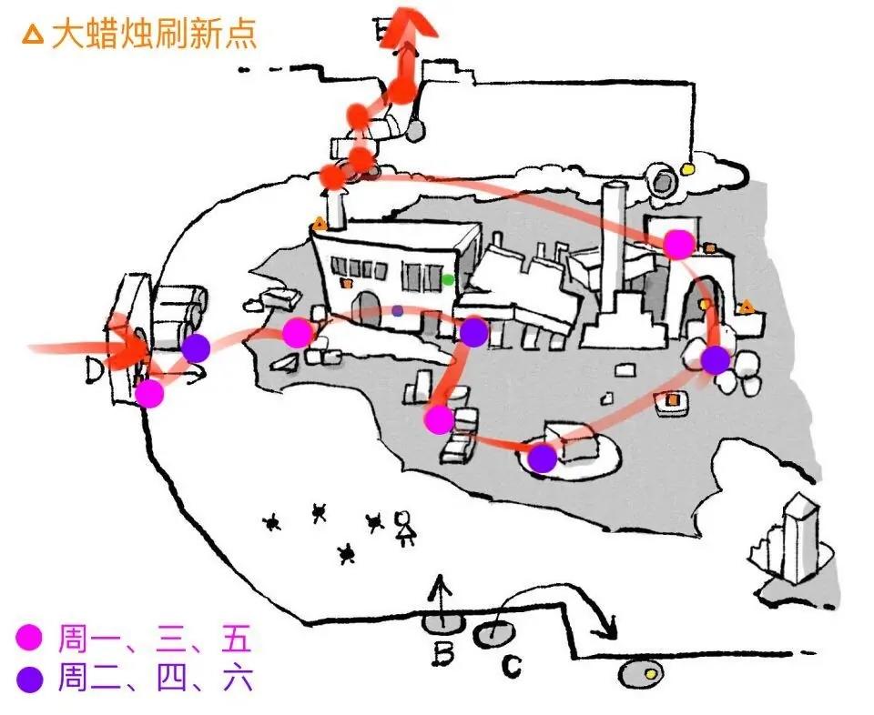 《光·遇》[攻略]雨林地图烛火路线，加上暮土的