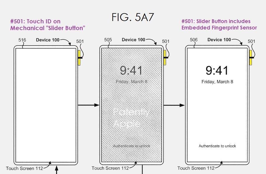 苹果iPhone新专利揭示：未来可能采用机械滑块指纹识别技术