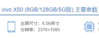 vivo x50分辨率数据介绍