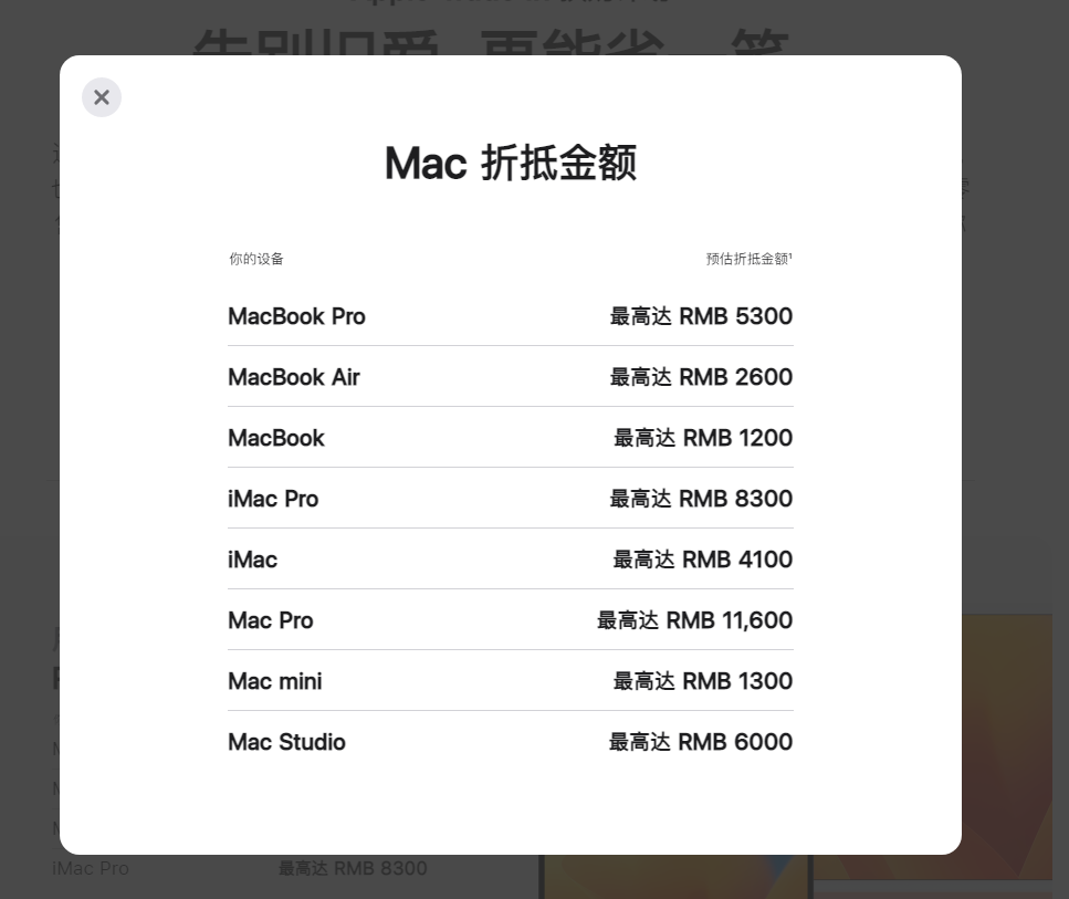 最高折抵 6000 元，苹果 Mac Studio 等加入 Trade In 换购计划