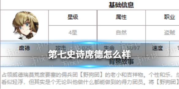 第七史诗席德怎么样[四星英雄席德介绍]