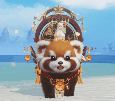 《剑侠世界3》超可爱小熊猫，坐骑“红豆瑞圆”来袭