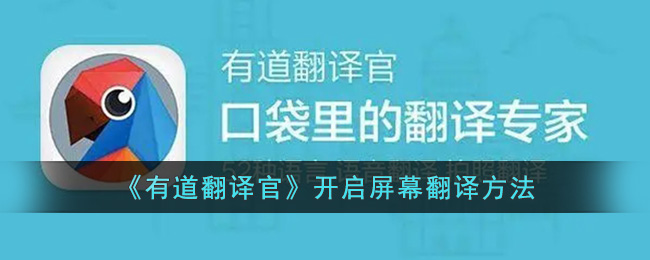 有道翻译官屏幕翻译操作方法